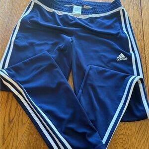 Adidas Women’s Royal Blue Joggers with White Stripes